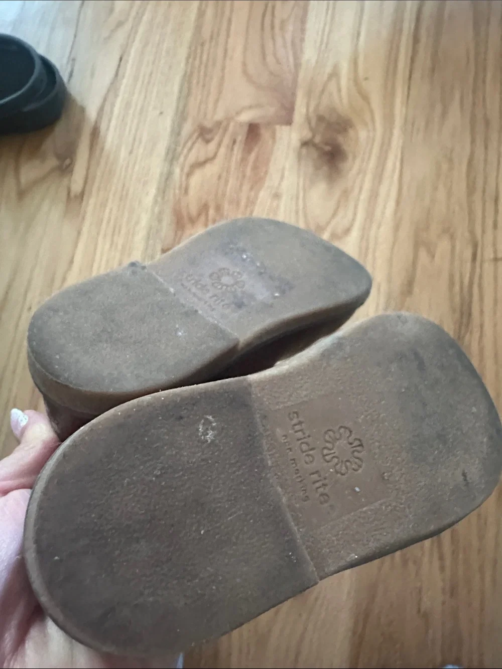 Stride Rite Brown Mary Jane Buckle Shoes